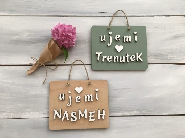 Lesena tablica »Ujemi nasmeh« - Image 3