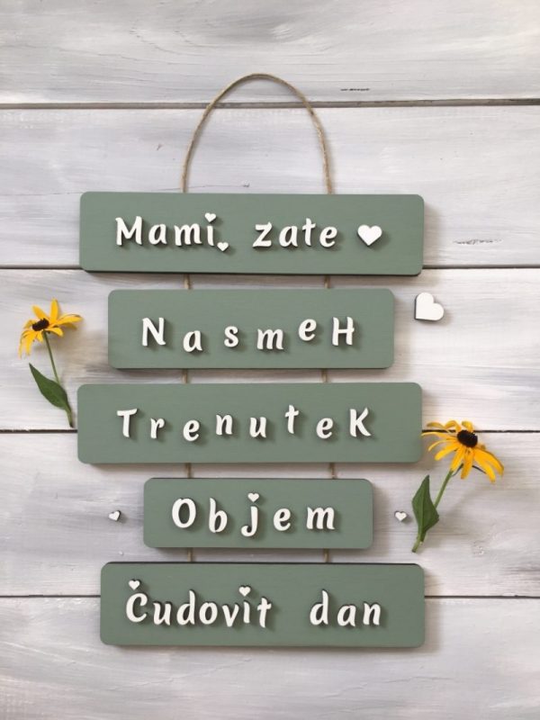 Personalizirane tablice na vrvici «Nasmeh»