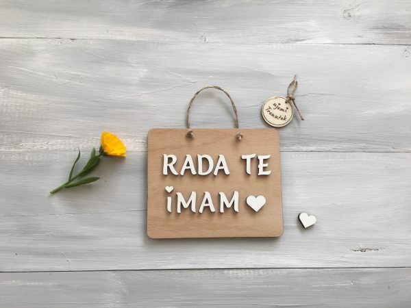 Lesena tablica «Rad/a te imam» - Image 4