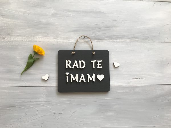 Lesena tablica «Rad/a te imam» - Image 3